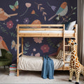 Royal Birds Mural Wallpaper - room preview 06