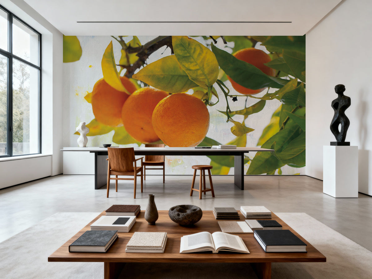 Oranges I Mural Wallpaper - room preview 06