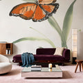 Butterfly Orange I Mural Wallpaper - room preview 06