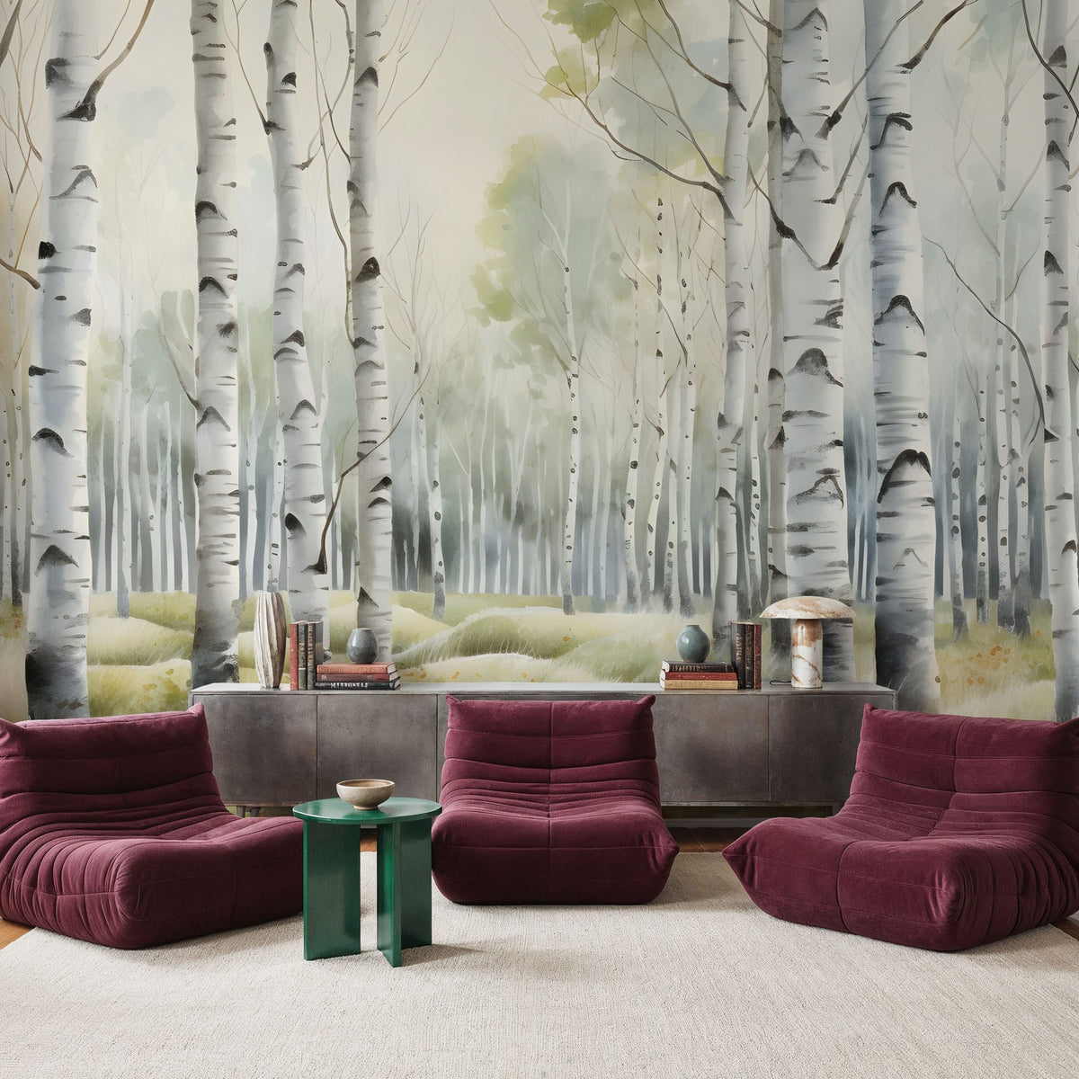 Spring Birch Mural Wallpaper - room preview 06