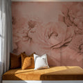 Transcendent Peony, Rose Mural Wallpaper - room preview 06