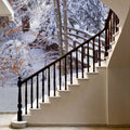 Winter's Passage Snow Mural Wallpaper - room preview 06
