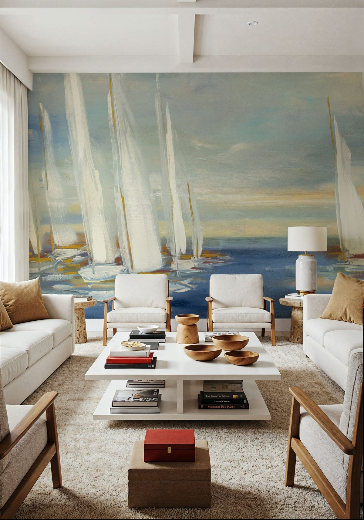 Regatta Sunset Mural Wallpaper - room preview 06