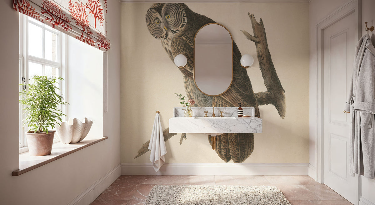 Forest Owls II Mural Wallpaper - room preview 06