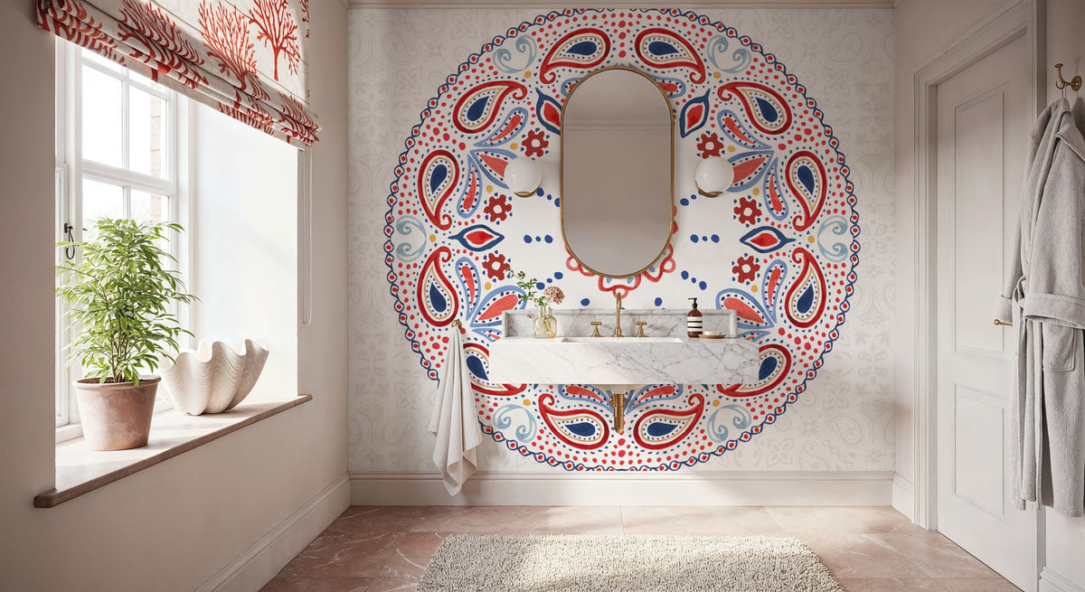 Festive Summer VI Light Mural Wallpaper - room preview 06