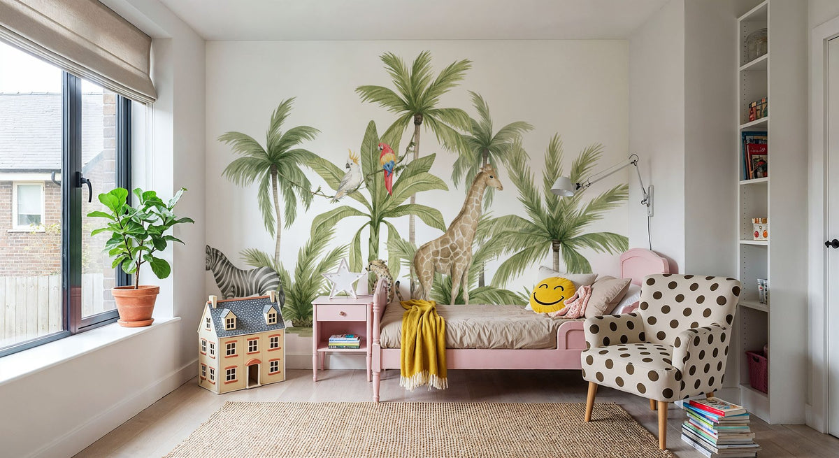 Palm Tree Hideaway Mural Wallpaper - room preview 06