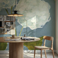 Dusty Blue Hydrangea III Mural Wallpaper - room preview 06