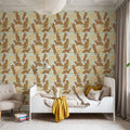 Hunters in the Garden, Sky & Beige Mural Wallpaper - room preview 06