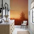 Sweden Sunrise Mural Wallpaper - room preview 06