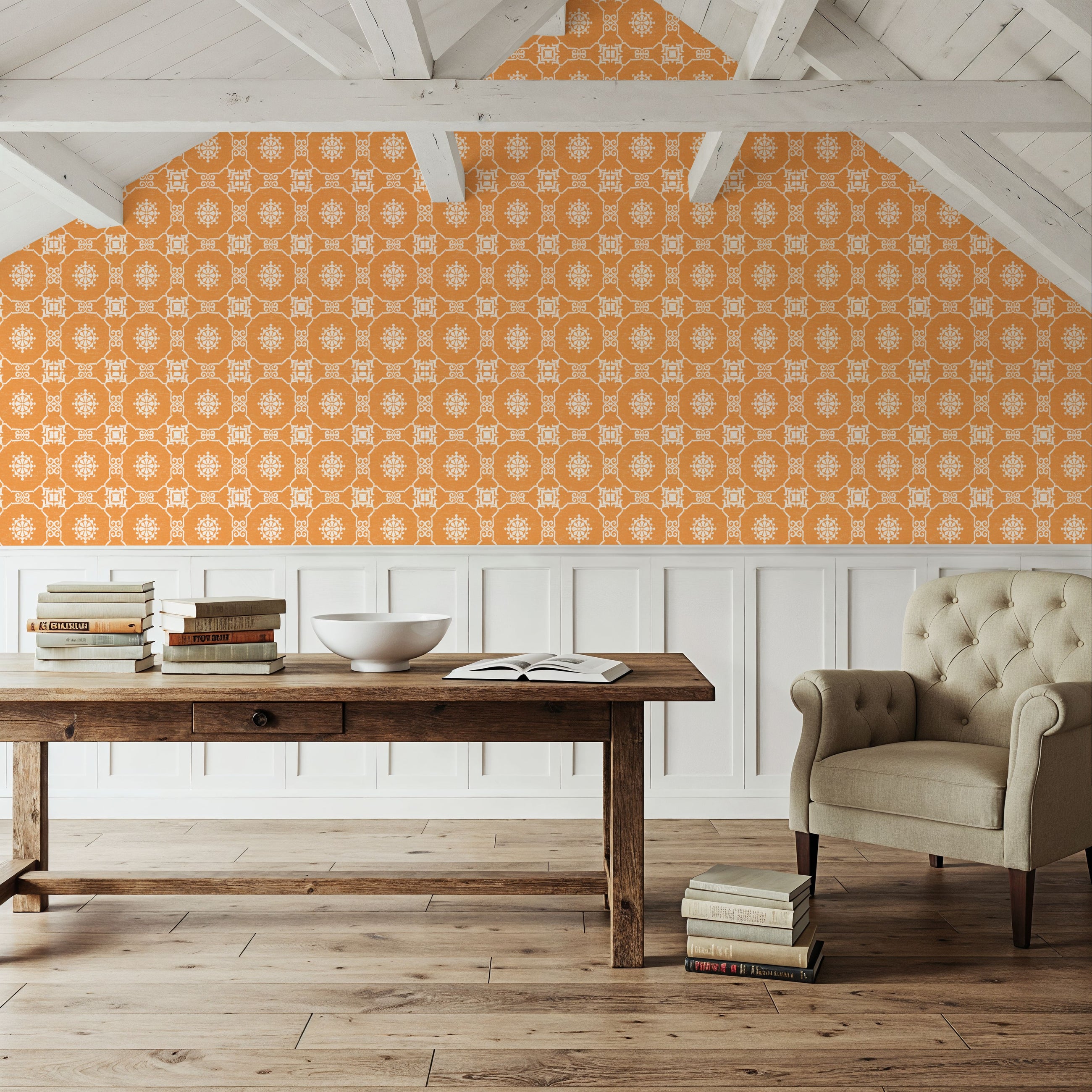 Amadora Connection Orange Mural Wallpaper