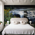 Waterfall Bloom Mural Wallpaper - room preview 06