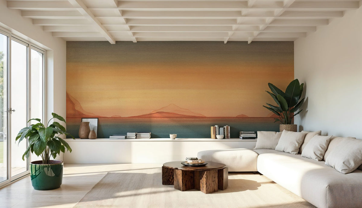 Gentle Horizon Mural Wallpaper - room preview 06