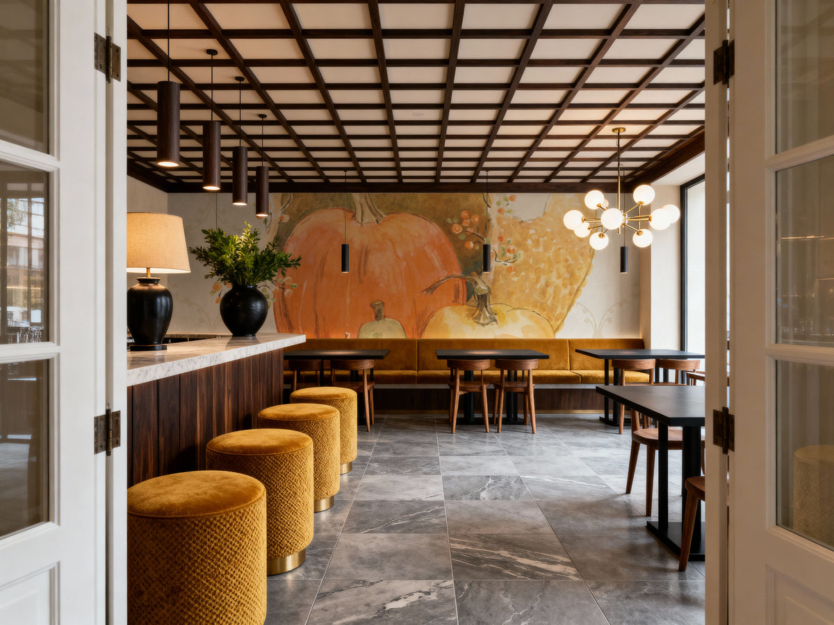 Harvest Wishes IV Mural Wallpaper - room preview 06