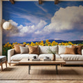 Sunflower Symphony Mural Wallpaper - room preview 06