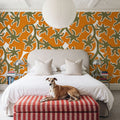 Orange Harvest Mural Wallpaper - room preview 06