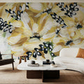 Sunflowers Detail Mural Wallpaper - room preview 06