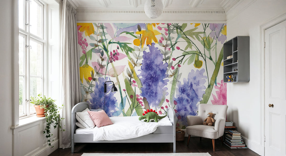 March Flowers Mural Wallpaper - room preview 06