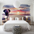 Elephant's Twilight Path Mural Wallpaper - room preview 06