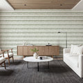 Green Stripes Mural Wallpaper - room preview 06