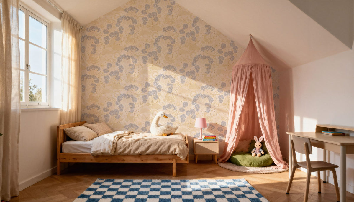Moonlit Sky Petite, Butter Mural Wallpaper - room preview 06