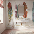 Spiced Nature XII Soft White Mural Wallpaper - room preview 06