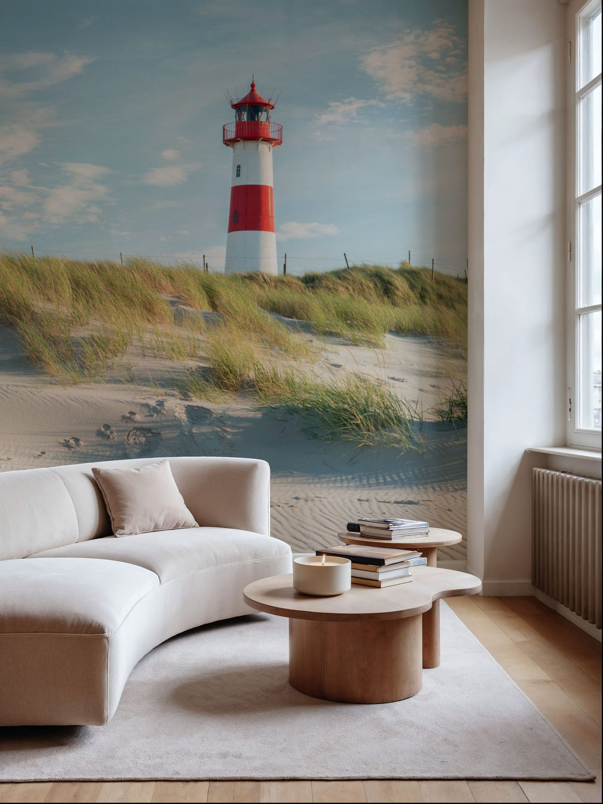 Lighthouse List-Ost on the Island of Sylt Mural Wallpaper - room preview 06