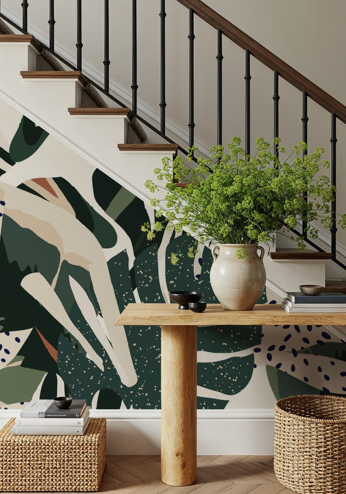 Monstera Vibes Mural Wallpaper - room preview 06