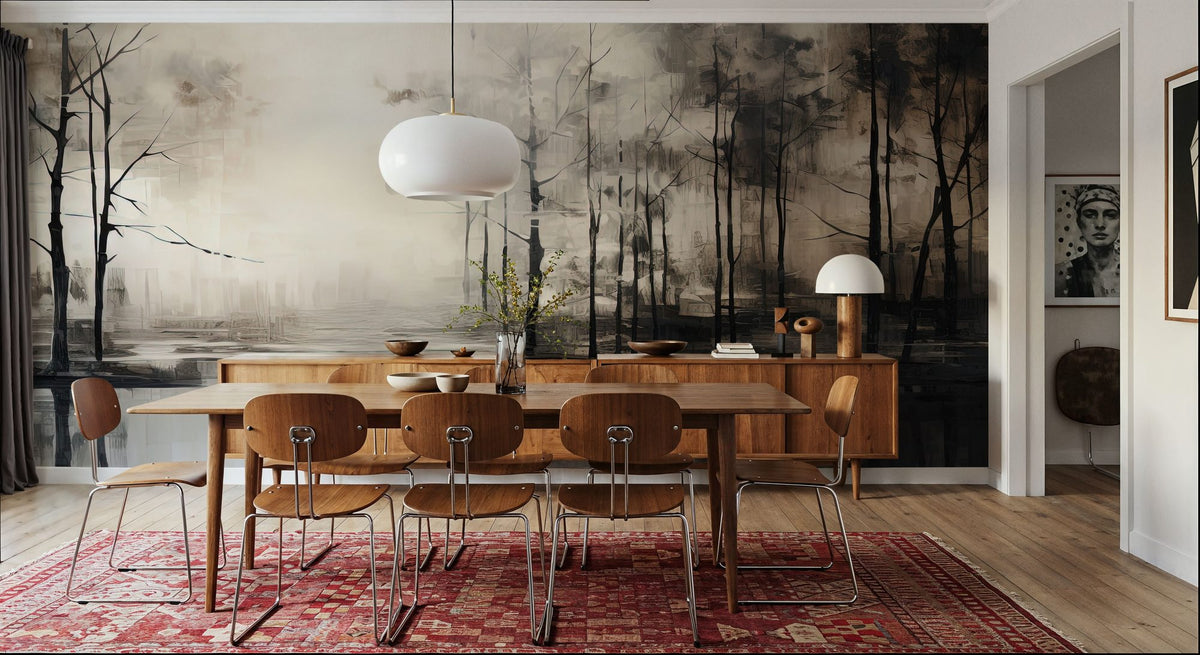 Scenic Evening Lake Mural Wallpaper - room preview 06
