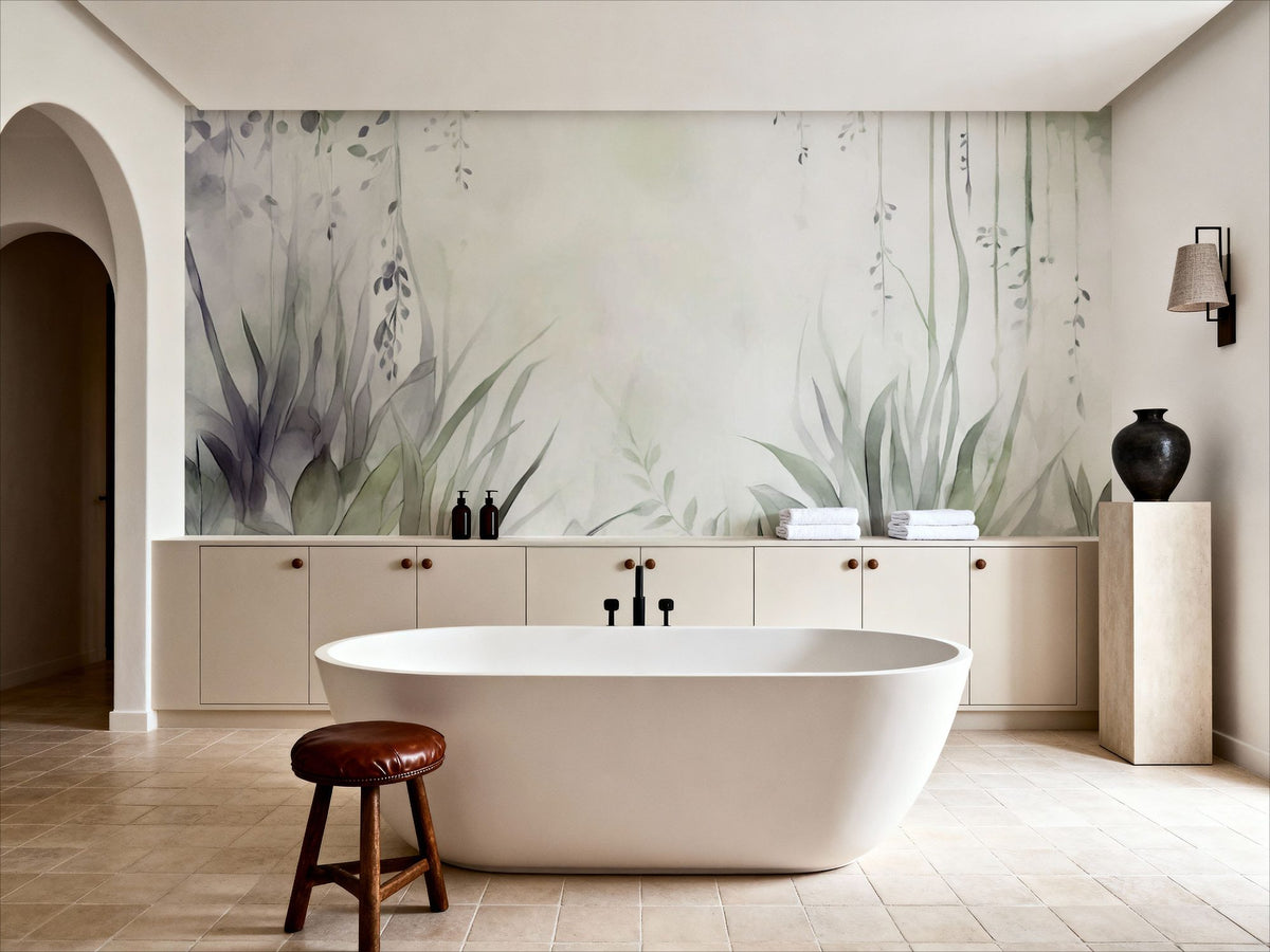 Transparent Garden Winter Mural Wallpaper - room preview 06