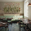 Tulip Friends II Mural Wallpaper - room preview 06