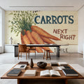 Farm Fresh Carrots Mural Wallpaper - room preview 06