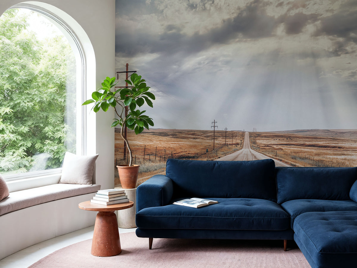 Road For Days Mural Wallpaper - room preview 06