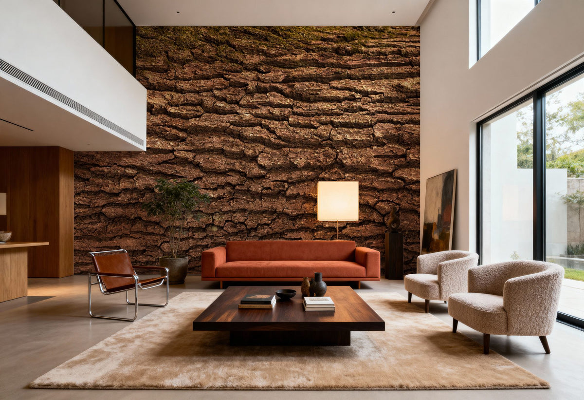 Moss Bark Mural Wallpaper - room preview 06