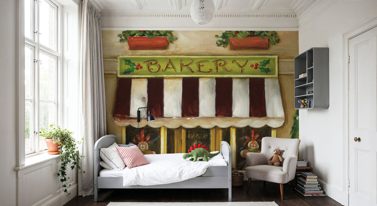 Winter Teddy Bears III Mural Wallpaper - room preview 06