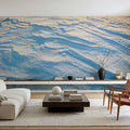 Sunlit Snow Drift Mural Wallpaper - room preview 06