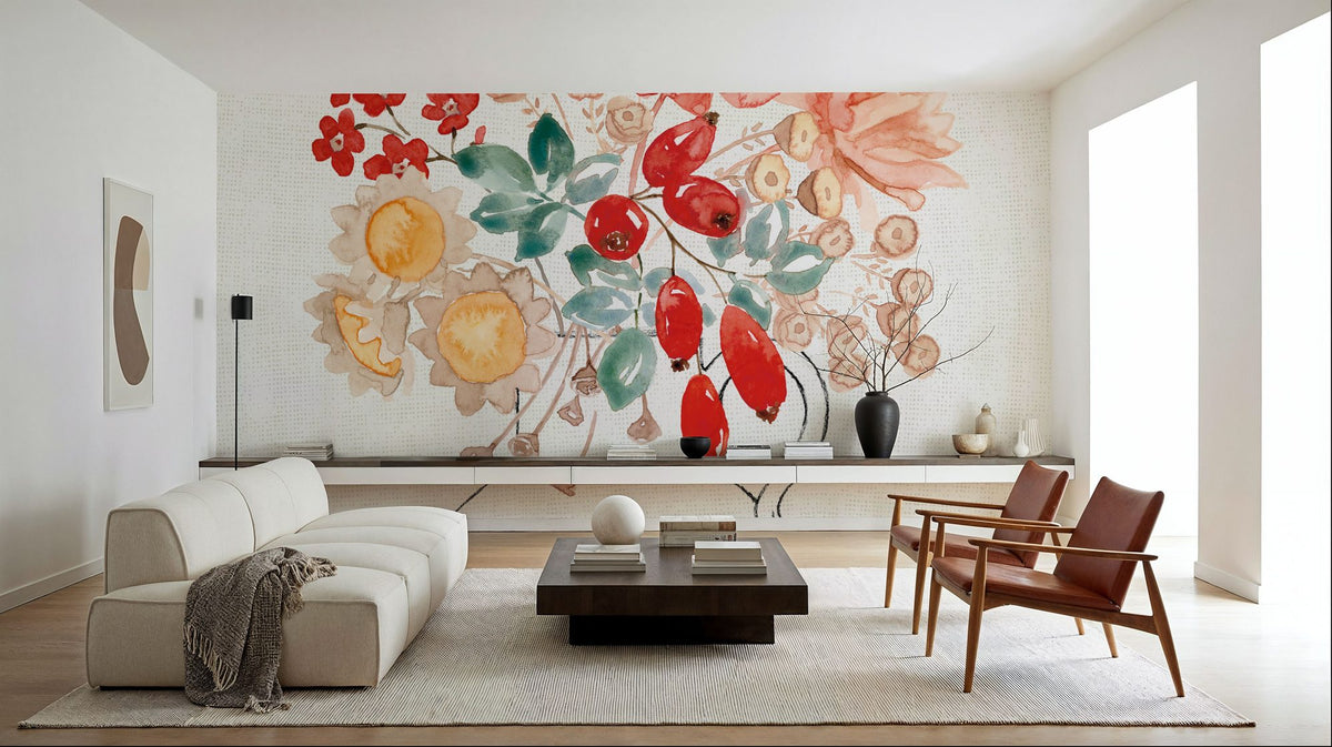 Festive Season XI Mural Wallpaper - room preview 06
