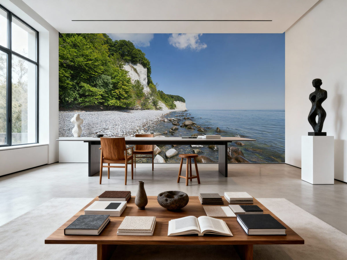 Chalk Cliffs Mural Wallpaper - room preview 06
