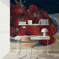 Bowl of Strawberries Mural Wallpaper - room preview 06