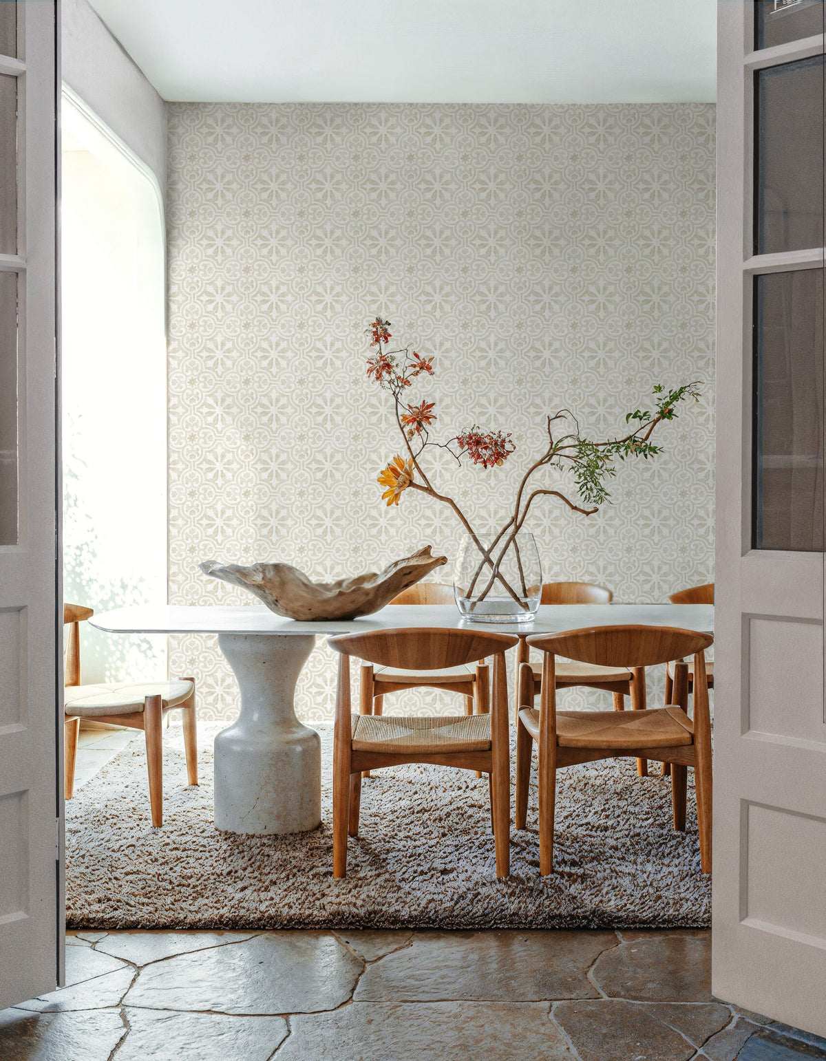 Ocean Dreams Beige Mural Wallpaper - room preview 06