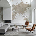 World Map - Abey Mural Wallpaper - room preview 06