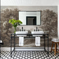 Riverbank Oak Landscape, Vintage Mural Wallpaper - room preview 06