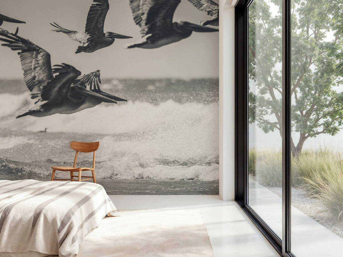 Pelican Beach Mural Wallpaper - room preview 06