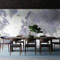 World Map Cities - Lilas Mural Wallpaper - room preview 06