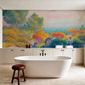Two Women by the Shore, Mediterranean Mural Wallpaper - room preview 06