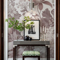 Dahlia Days, Dusty Pink Mural Wallpaper - room preview 06
