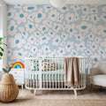 Hippie Flowers Mural Wallpaper - room preview 06