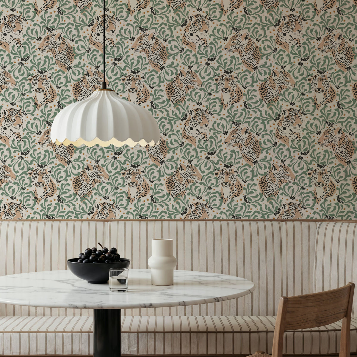 Clouded Leopard Mural Wallpaper - room preview 06