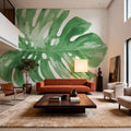 Colorful Tropical Leaf Green I Mural Wallpaper - room preview 06