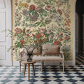 French Flower Chart Mural Wallpaper - room preview 06
