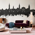 Varaždin Croatia Skyline Black & White Mural Wallpaper - room preview 06